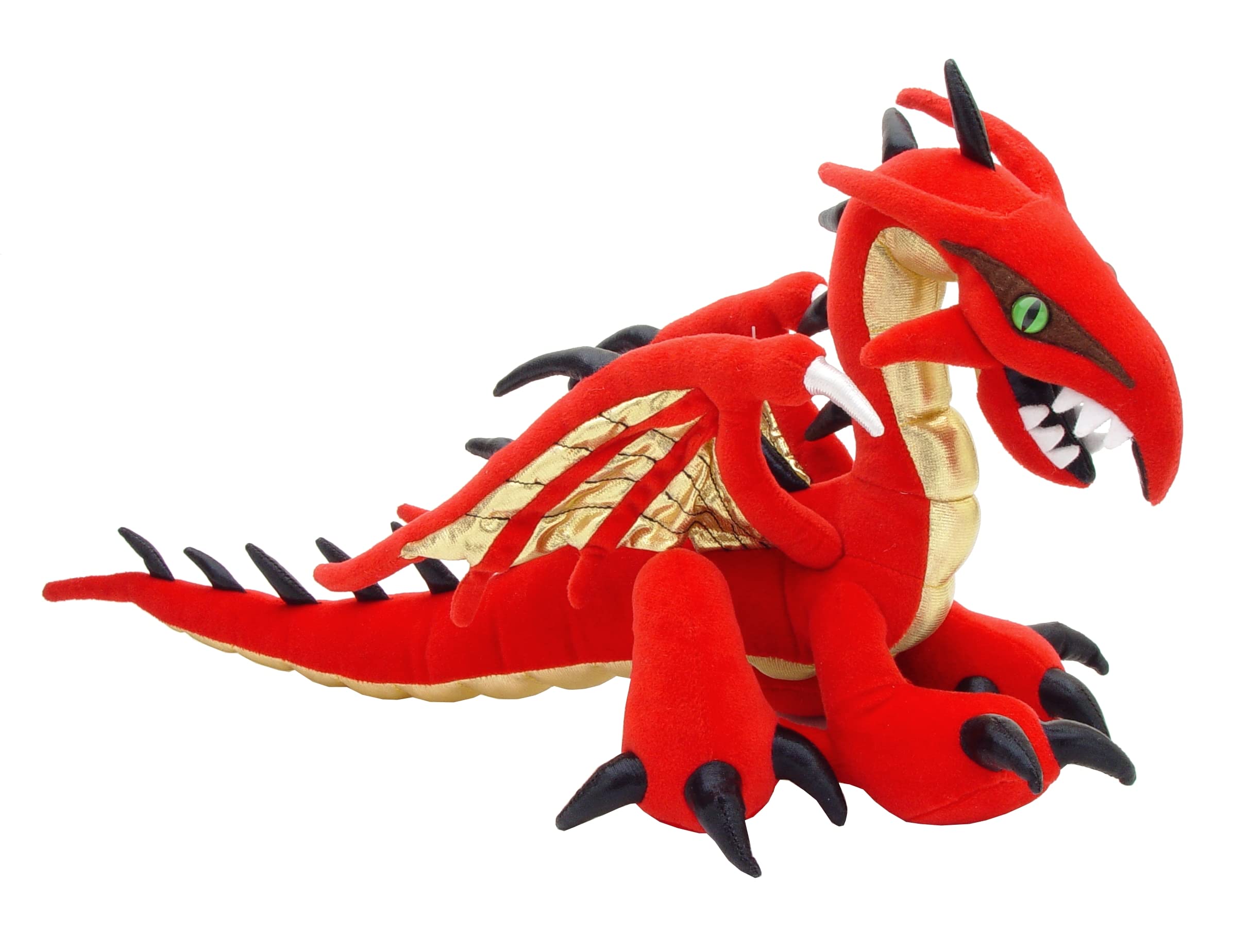 Red Dragon Plush Stuffed Animal Toy - Large Size, Soft & Cuddly from Here Be Monsters Collection - Perfect for Kids' Room Decor, Fantasy Gifts & Collectors