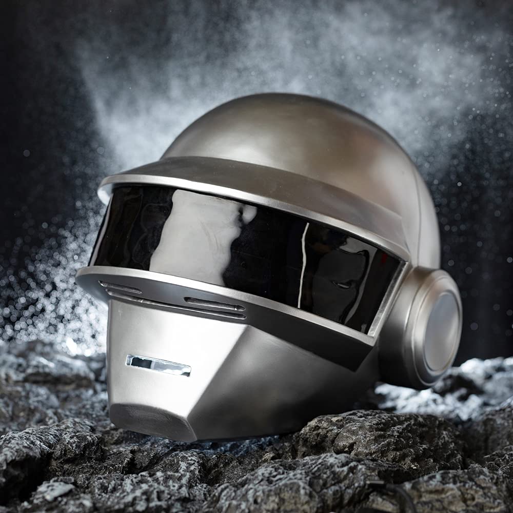 Daft Punk Helmet Replica - Resin Thomas & Guy Manuel Cosplay Mask for Men | Collectible Costume Accessory for Halloween, Fan Conventions & Themed Parties
