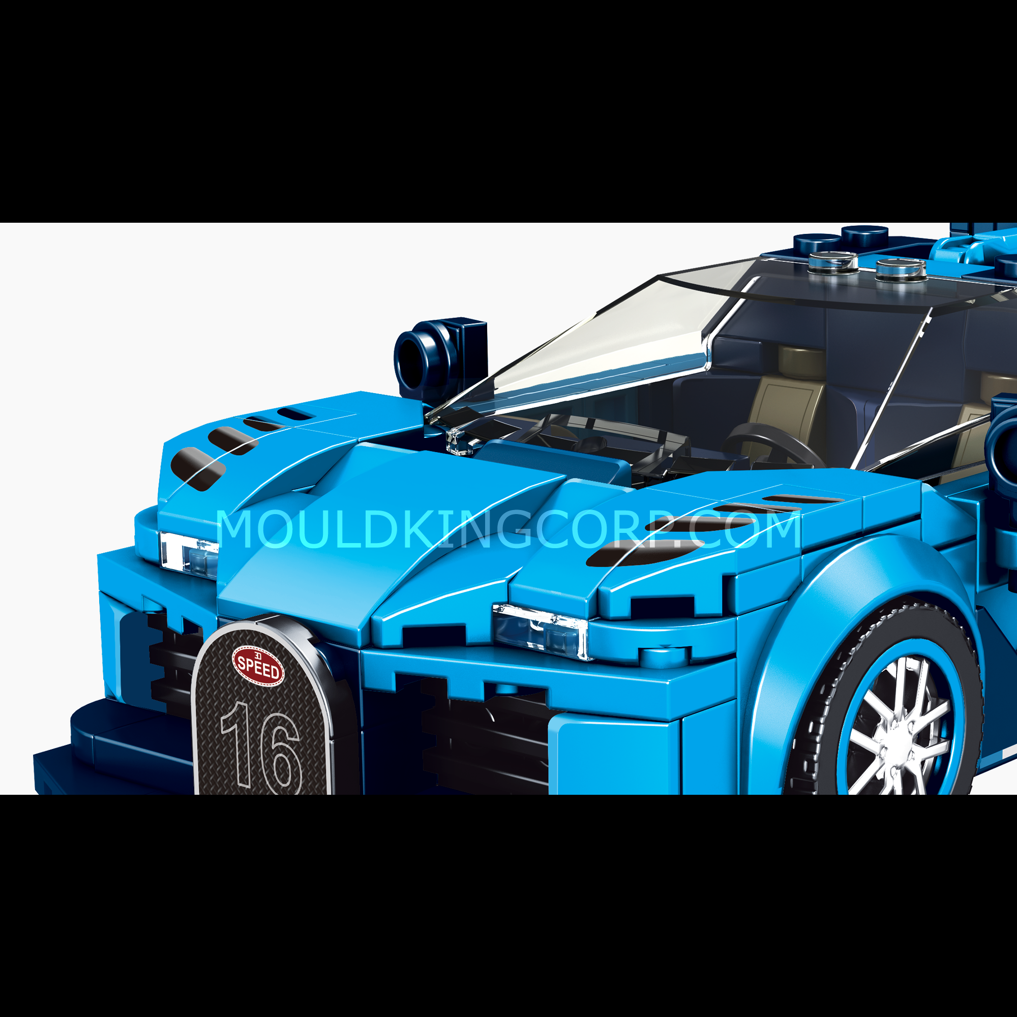 Mould King 27001 The Vision GT Mini Sports Car Building Set - 336 PCS DIY Model Kit for Adults & Teens - Perfect for Home Decoration, Gift Giving & Car Enthusiast Collections