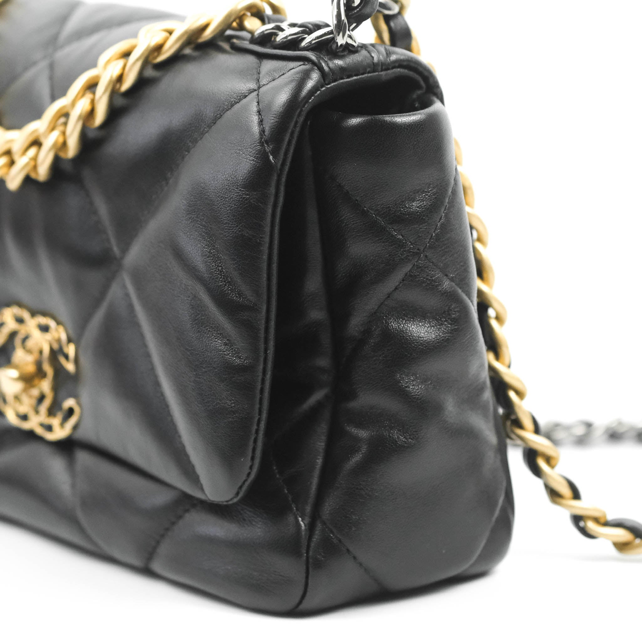 Chanel 19 Small Handbag Black Mixed Hardware - Luxury Designer Crossbody Bag for Women, Perfect for Date Night & Evening Events