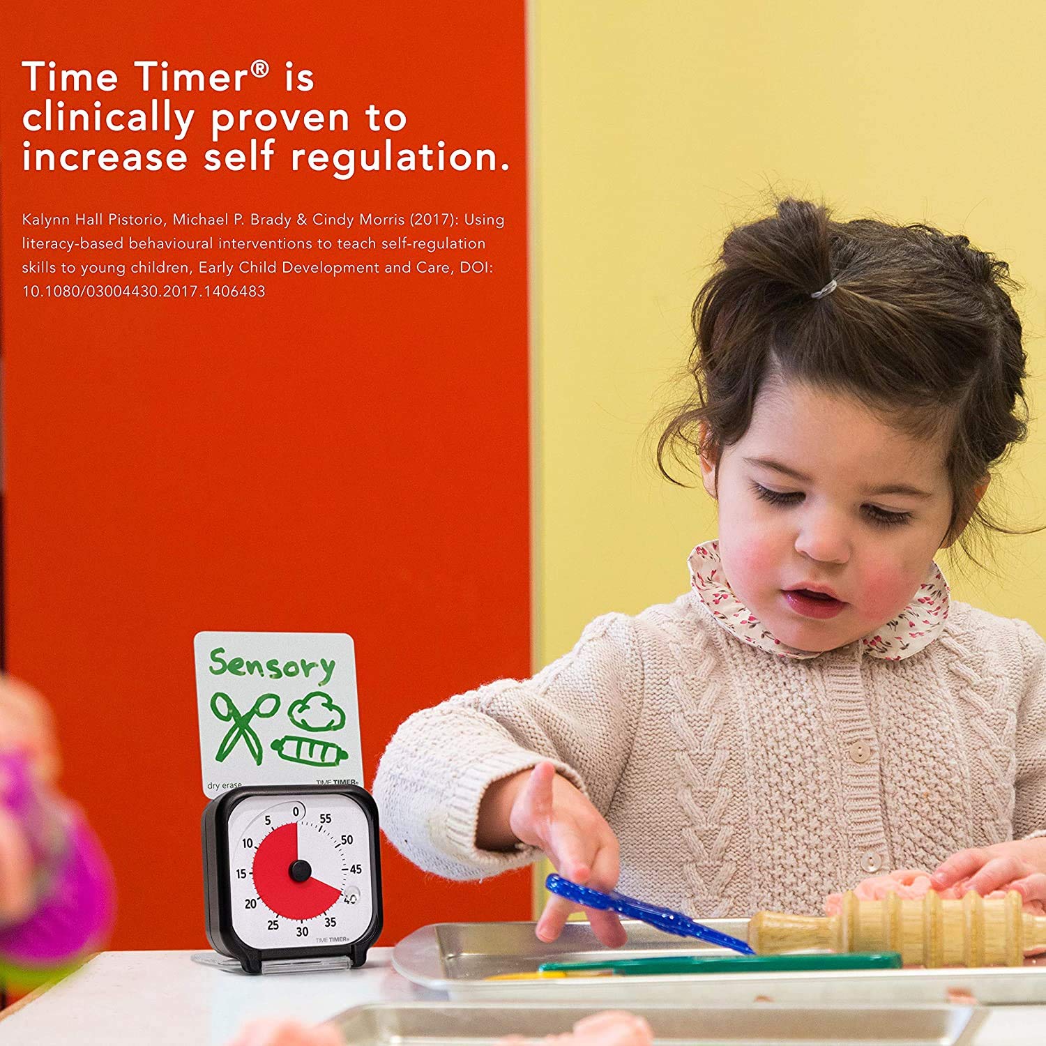 Time Timer 3 Inch Visual Timer - 60 Minute Countdown Clock for Kids with Dry Erase Activity Card & Desktop App - Perfect for Classroom, Homeschool Study, Task Management & Kitchen Use