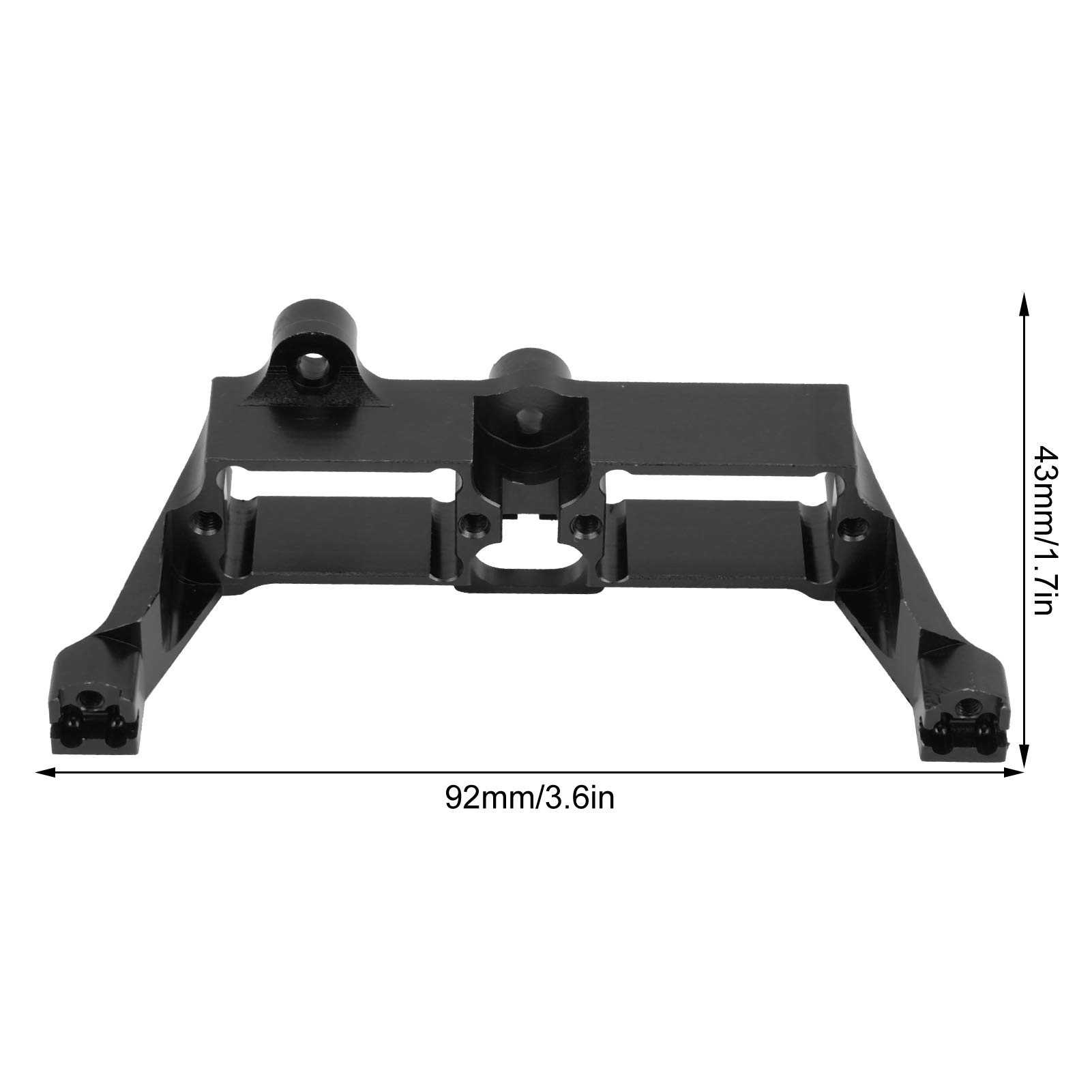 VGEBY Aluminum Alloy Differential Lock Support Accessory with Steering Servo Mount for Traxxas TRX4 1/10 RC Crawler - Off-Road Rock Crawling & Trail Adventure Upgrade