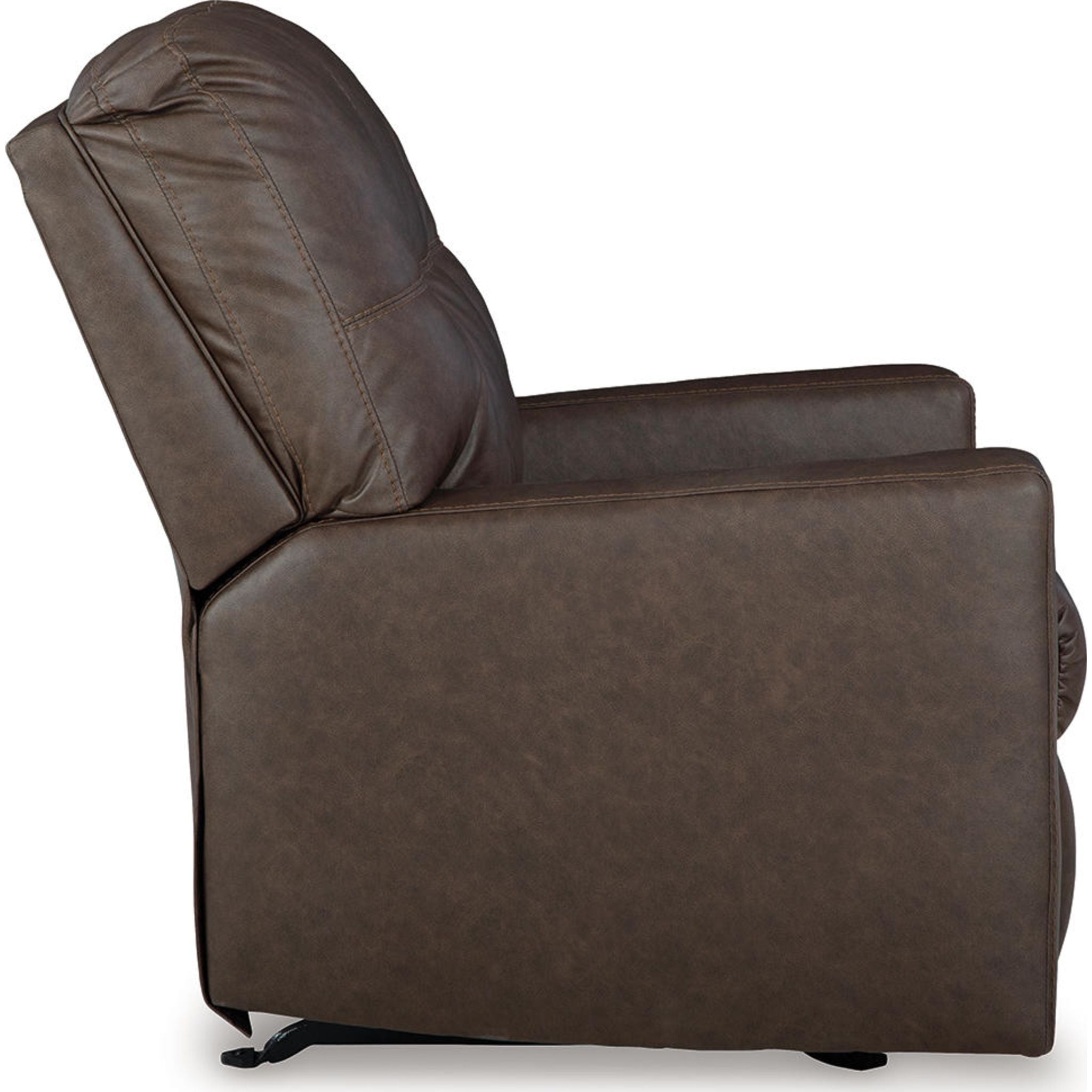 Barlin Mills Rocker Recliner Chair - Comfortable Leather Living Room Reclining Chair with Padded Armrests and Lumbar Support - Perfect for Relaxing, Watching TV or Napping in Your Home Theater, Bedroom or Office