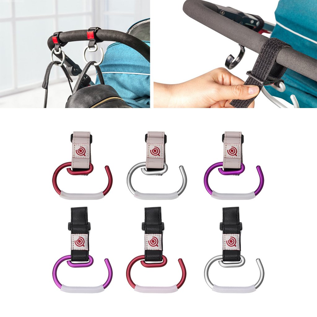 Universal Baby Stroller Hook - Heavy Duty Stroller Hanger for Shopping Bags, Diaper Bags & Purses - Perfect for Grocery Trips, Park Outings & Daily Errands