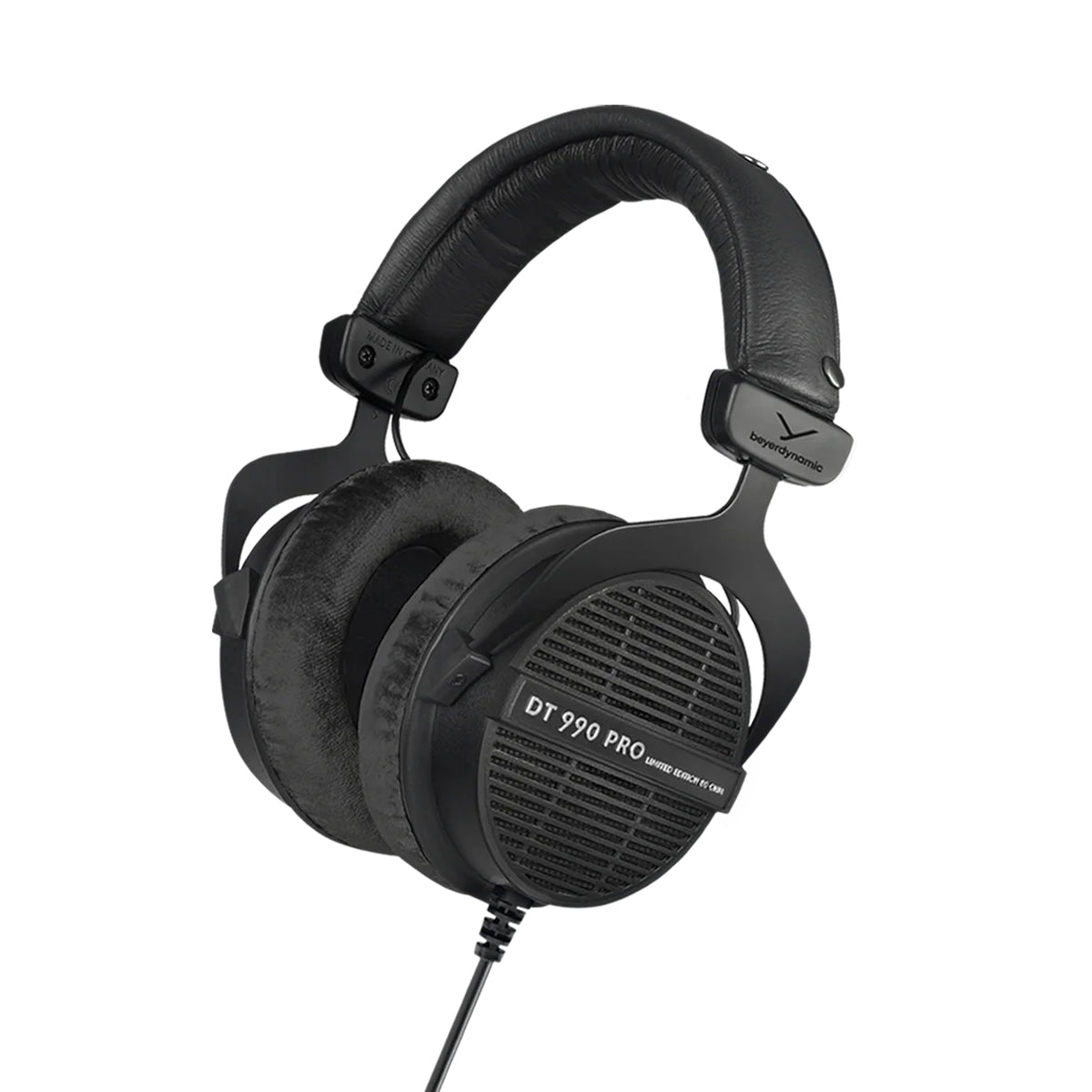 Beyerdynamic DT990 Pro Open-Back Studio Headphones - Limited Edition Black, 80 Ohm - Perfect for Music Production, Gaming & Audiophile Listening
