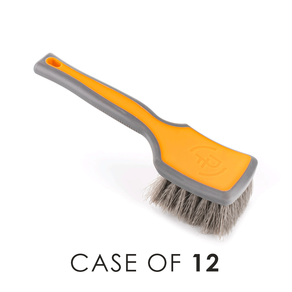 ProGrip Heavy Duty Tire Brush with Case - Premium Car Wheel Cleaning Tool for Auto Detailing & Maintenance - Perfect for Cars, Trucks, SUVs & Motorcycles