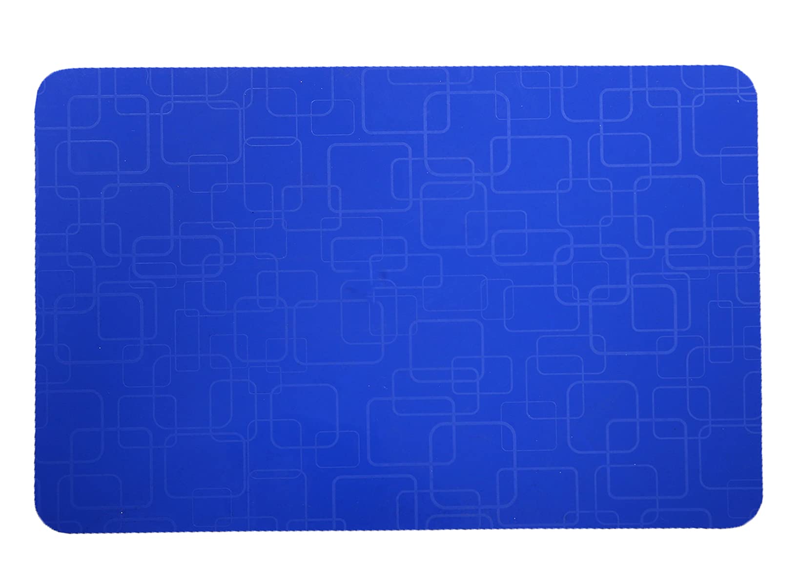 Kuber Industries PVC Placemats Set of 6 - Waterproof, Easy Clean Dining Table Mats for Kitchen & Home Decor (Blue) | Perfect for Everyday Meals, Dinner Parties & Holiday Gatherings