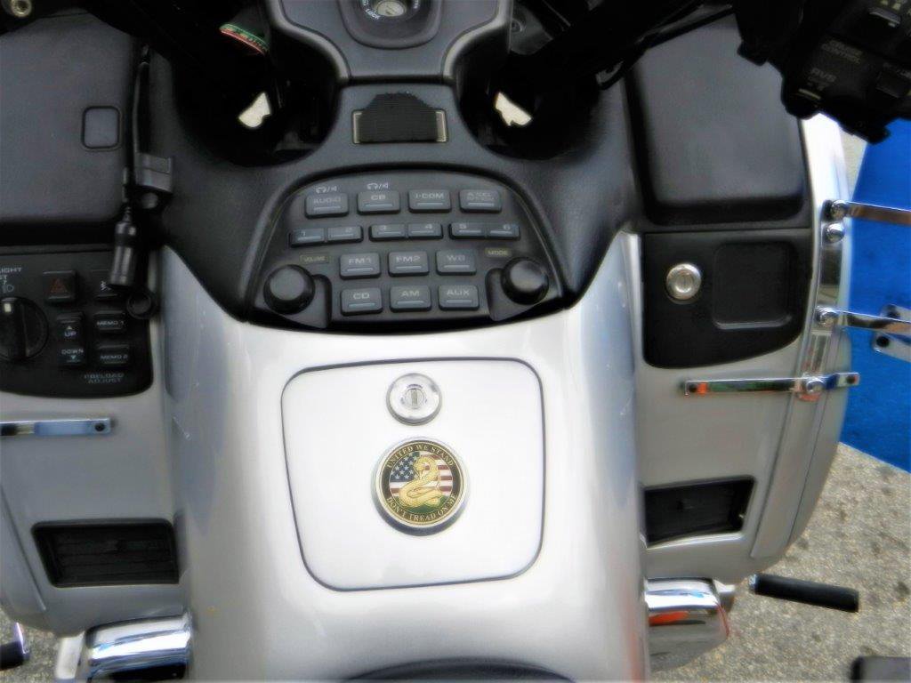 Goldwing Coin Mount with Thin Blue Line - Premium Police Badge Holder for Law Enforcement - Perfect for Duty Belts, Uniforms & Everyday Carry