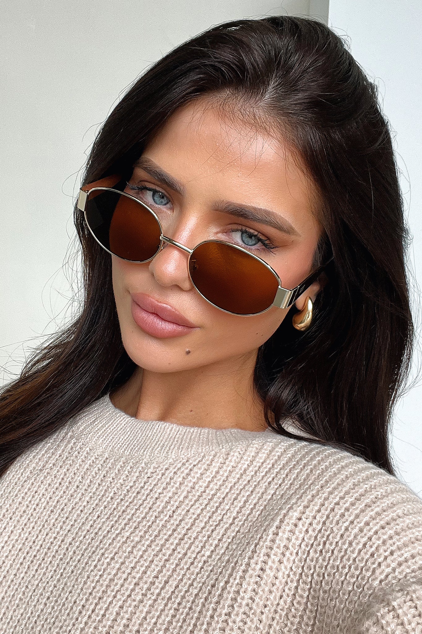 Adonis Polarized Sunglasses for Men & Women - Gold/Brown Aviator Style UV Protection - Perfect for Driving, Beach, and Outdoor Activities