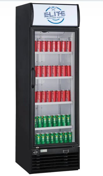 ESM 16R Single Door Commercial Merchandiser Refrigerator - Perfect for Convenience Stores, Cafes, and Retail Display
