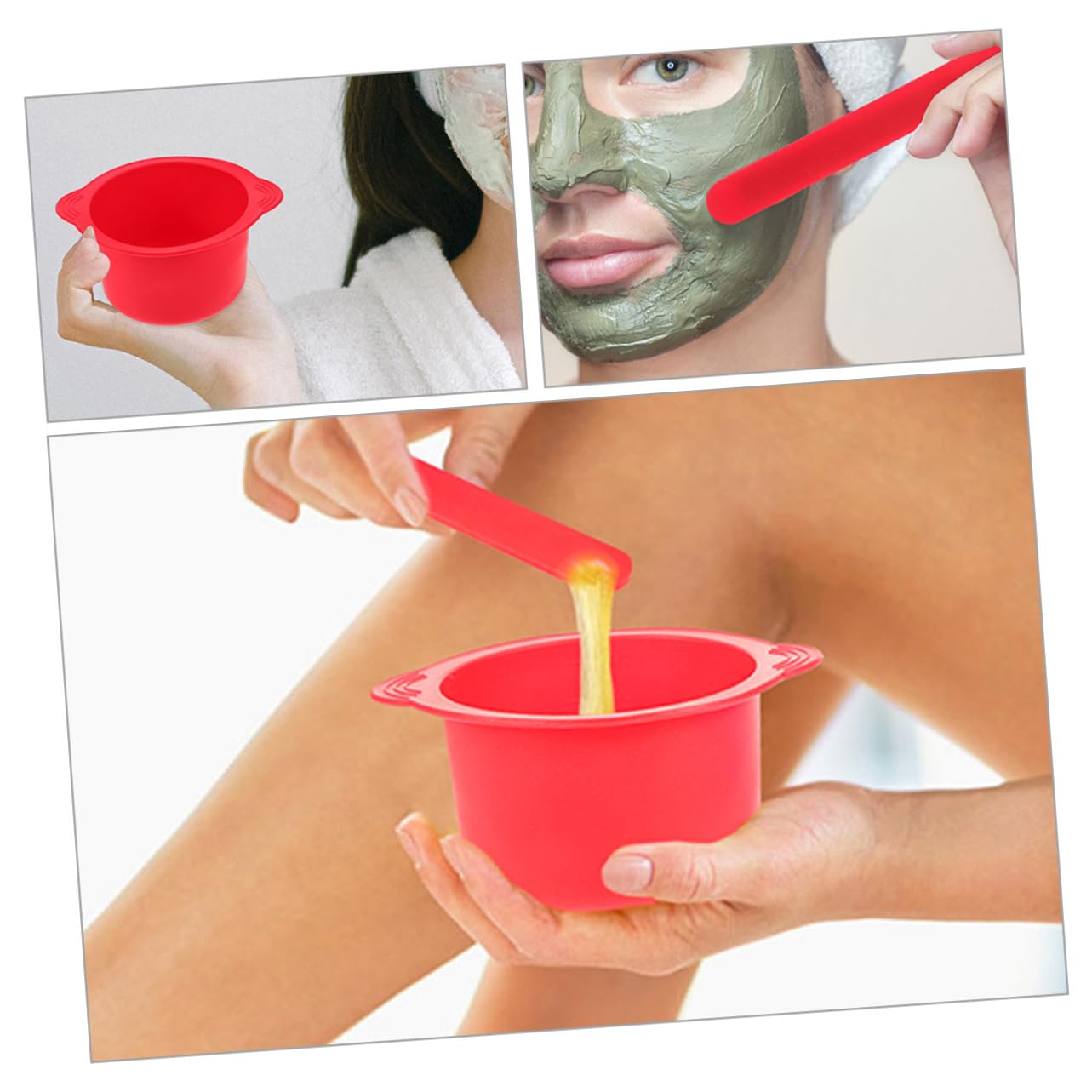 High-Temperature Resistant Wax Melting Bowl Set with Silicone Liner for Hair Removal - Perfect for Salon, Spa & At-Home Waxing Treatments