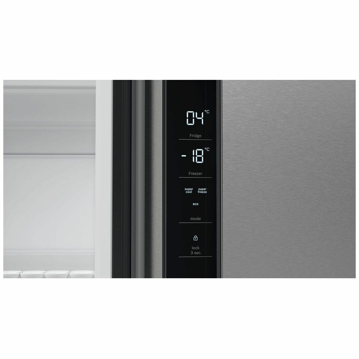 Bosch Series 4 French Door Refrigerator with MultiDoor Design - KFN96VPEAA - Energy Efficient Stainless Steel Fridge for Modern Kitchens