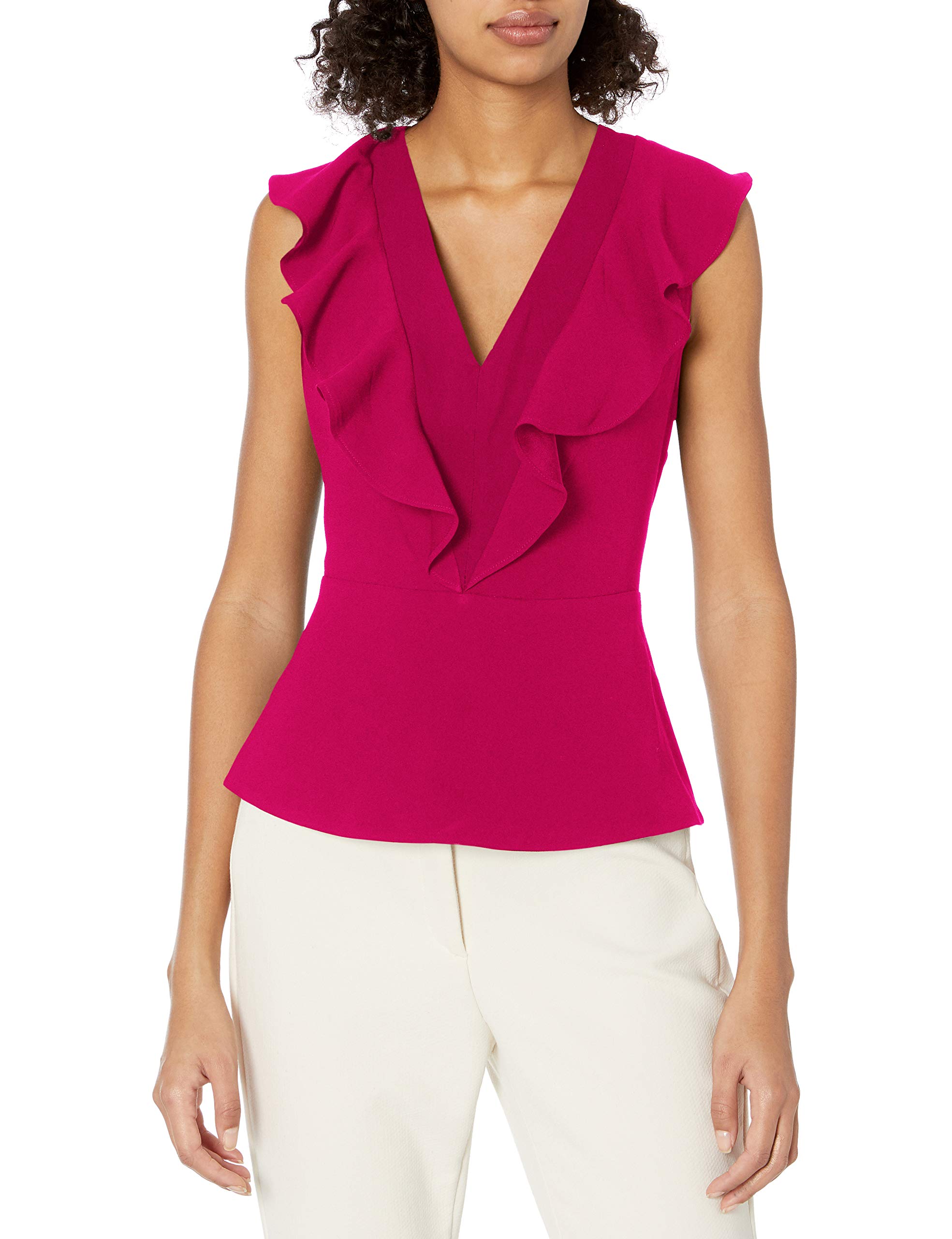 BCBGMAXAZRIA Women's Elegant Silk Blouse - Long Sleeve Button Down Shirt for Work & Casual Wear | Office, Party & Date Night Outfits