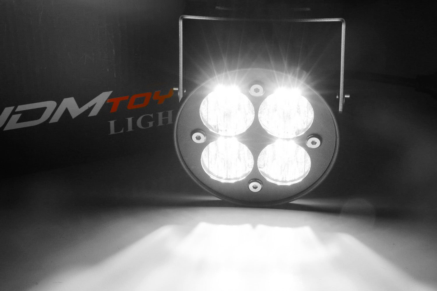 24W High Power LED Wide Angle SAE Flood Beam Fog Light Kit with Brackets - Clear Lens for Off-Road, Trucks & SUVs - Durable Weatherproof Driving Lights for Fog, Rain & Nighttime Visibility
