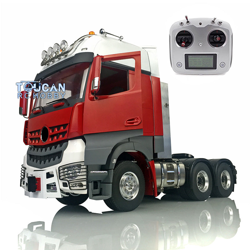1/14 Scale LESU 6x6 RC Metal Chassis DIY Tractor Truck Model Kit with Light, Sound, Radio Control, Motor, Servo & Accessories - Perfect for RC Hobbyists, Off-Road Play and Collectors Display
