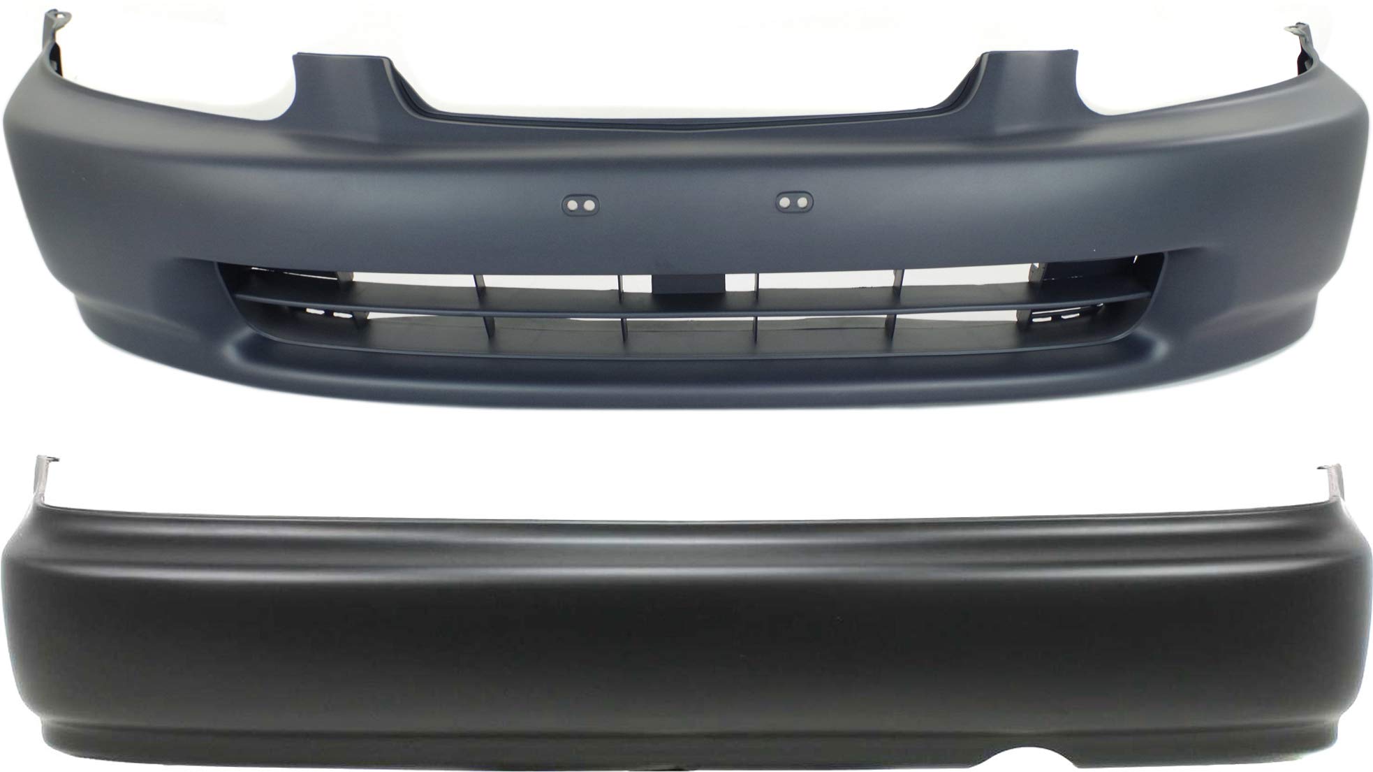 Evan Fischer Front & Rear Bumper Cover for 1996-1998 Honda Civic Sedan | Perfect Fit for USA/Canada Models HO1000172 & HO1100178 | Durable Replacement for Accident Repair & Car Protection