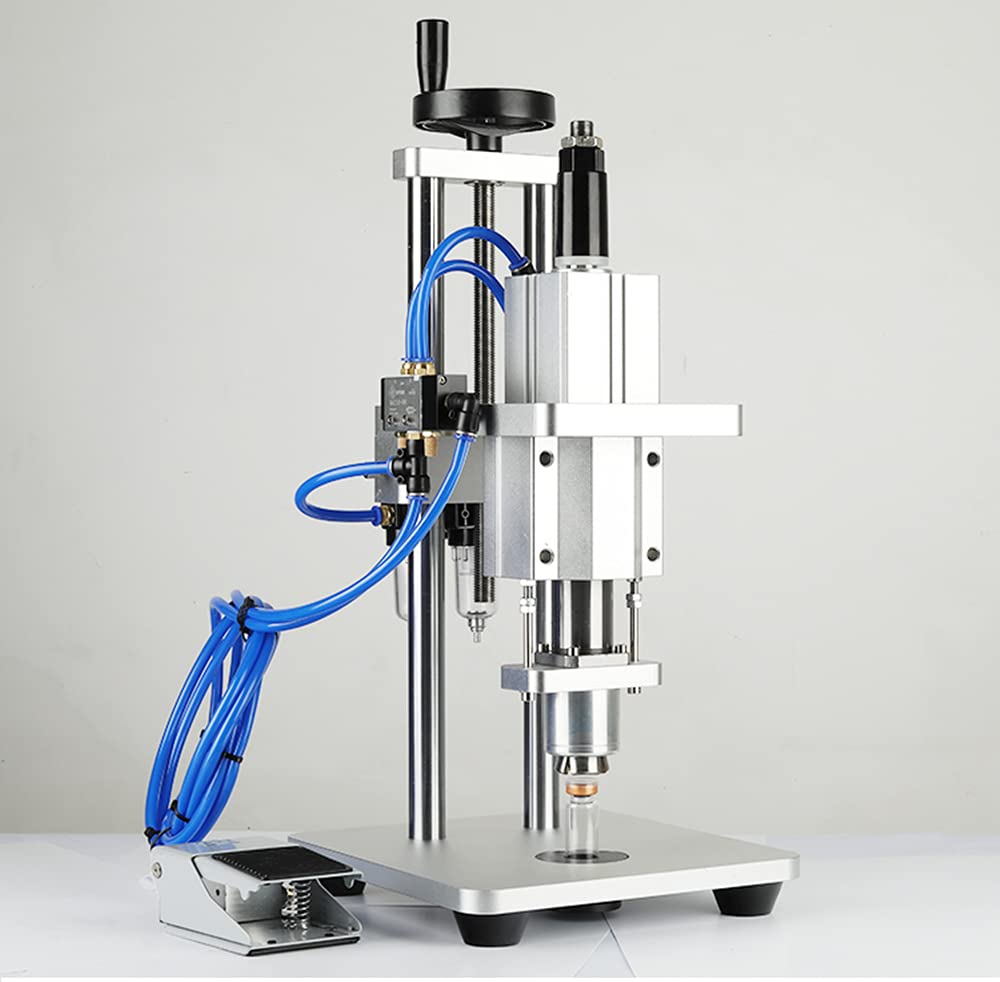 Pneumatic Vial Capper Machine - 20mm Oral Liquid Sealing & Aluminum-Plastic Cap Crimping Equipment for Medical Bottles | Pharmaceutical Lab, Pharmacy & Production Line Use