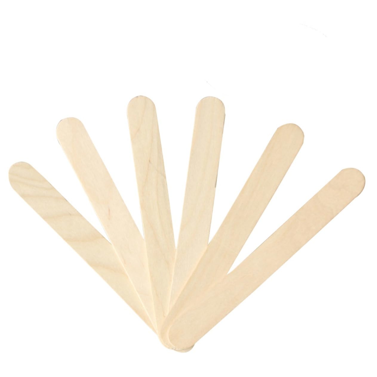 100pcs Wooden Waxing Spatulas - Wax Sticks for Hair Removal, Eyebrow Shaping & Facial Waxing - Reusable Wax Applicators for Salon & Home Use - Perfect for DIY Beauty, Spa & Professional Waxing Treatments