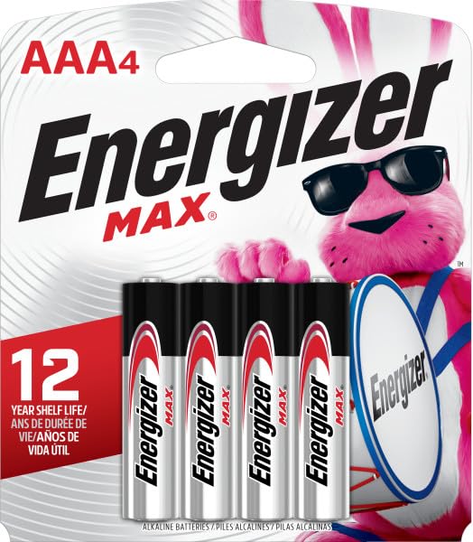 Energizer MAX AA and AAA Batteries Combo Pack - 4 AA + 4 AAA Alkaline Batteries (8 Count) - Long-Lasting Power for Toys, Flashlights, Remote Controls, and Electronic Devices