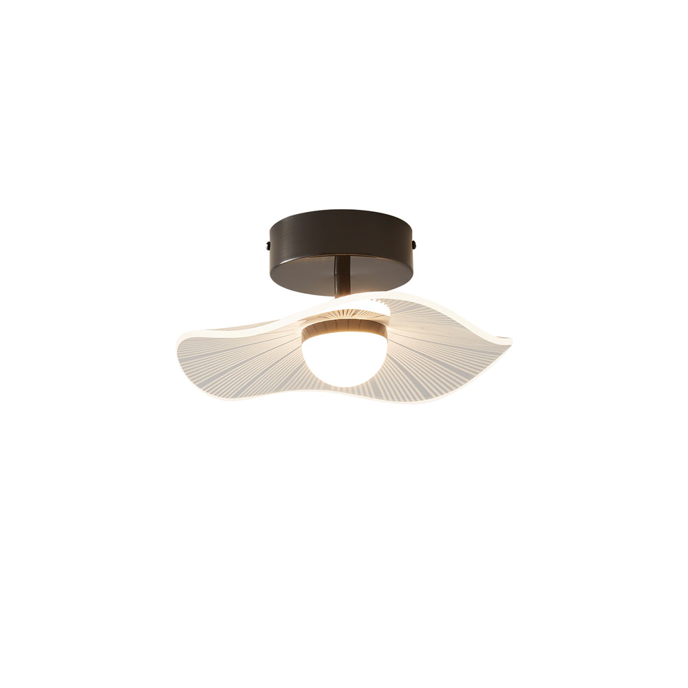 Modern Acrylic Lotus Leaf Ceiling Light Fixture - Elegant Floral Design for Bedroom, Living Room & Dining Room Lighting - Energy Efficient LED Home Decor