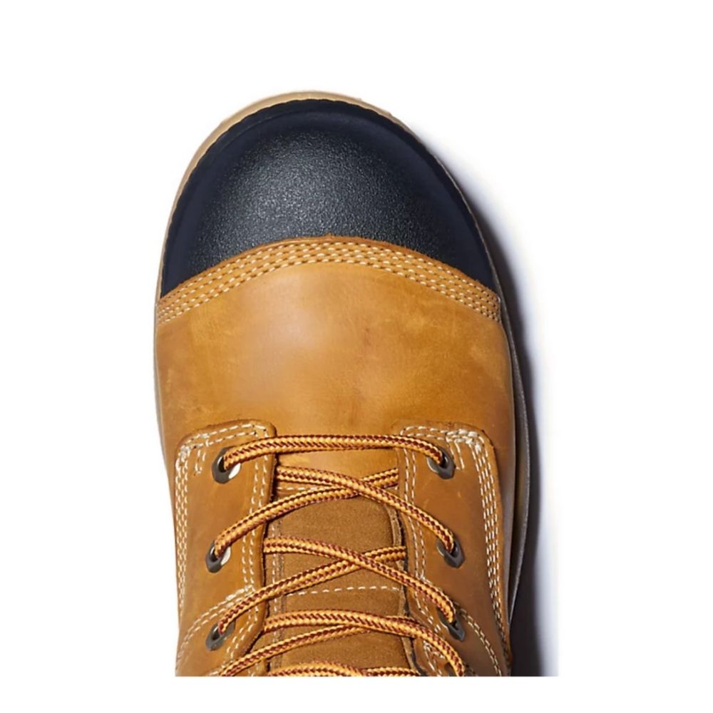 Timberland PRO Endurance HD Women's 8 Inch Waterproof Composite Toe CSA Certified Work Boots - Tan | Slip Resistant & Comfortable for Construction, Warehouse & Outdoor Jobs