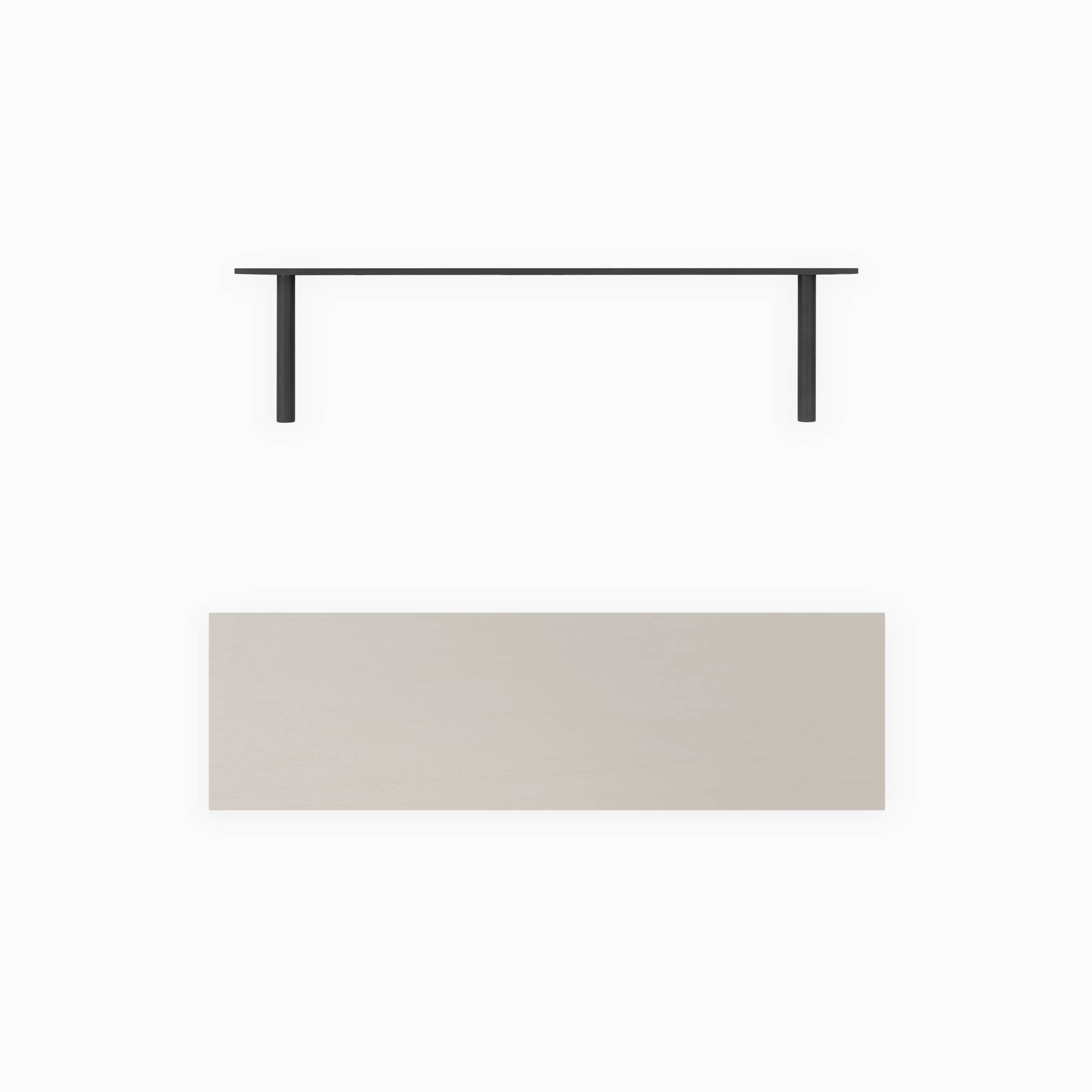 Aksel Concrete Floating Shelf - Modern Wall Mounted Shelf for Living Room, Kitchen, Bathroom Storage & Decor | Industrial Style Home Organization Solution