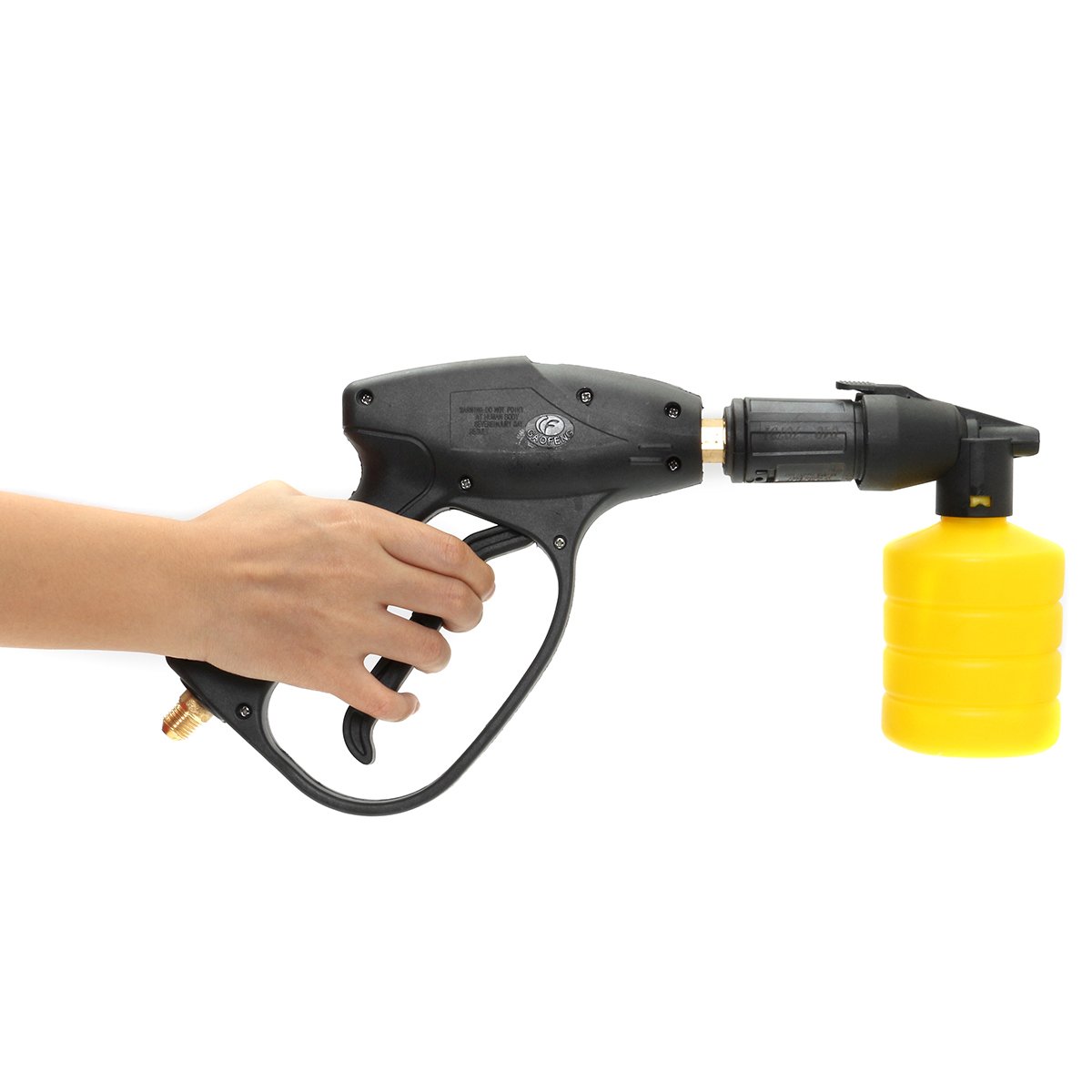 **High Pressure Electric Portable Washer Gun & Pump Set - Yellow | Ideal for Car Washing, Home Cleaning, and Outdoor Use**