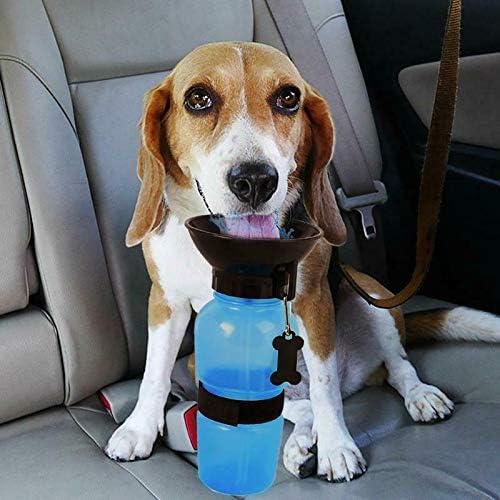 **LIMPUS Portable Dog Water Bottle with Bowl - Travel Pet Water Dispenser for Dogs, Auto-Folding Plastic Dog Mug - Perfect for Hiking, Camping, and Outdoor Adventures**