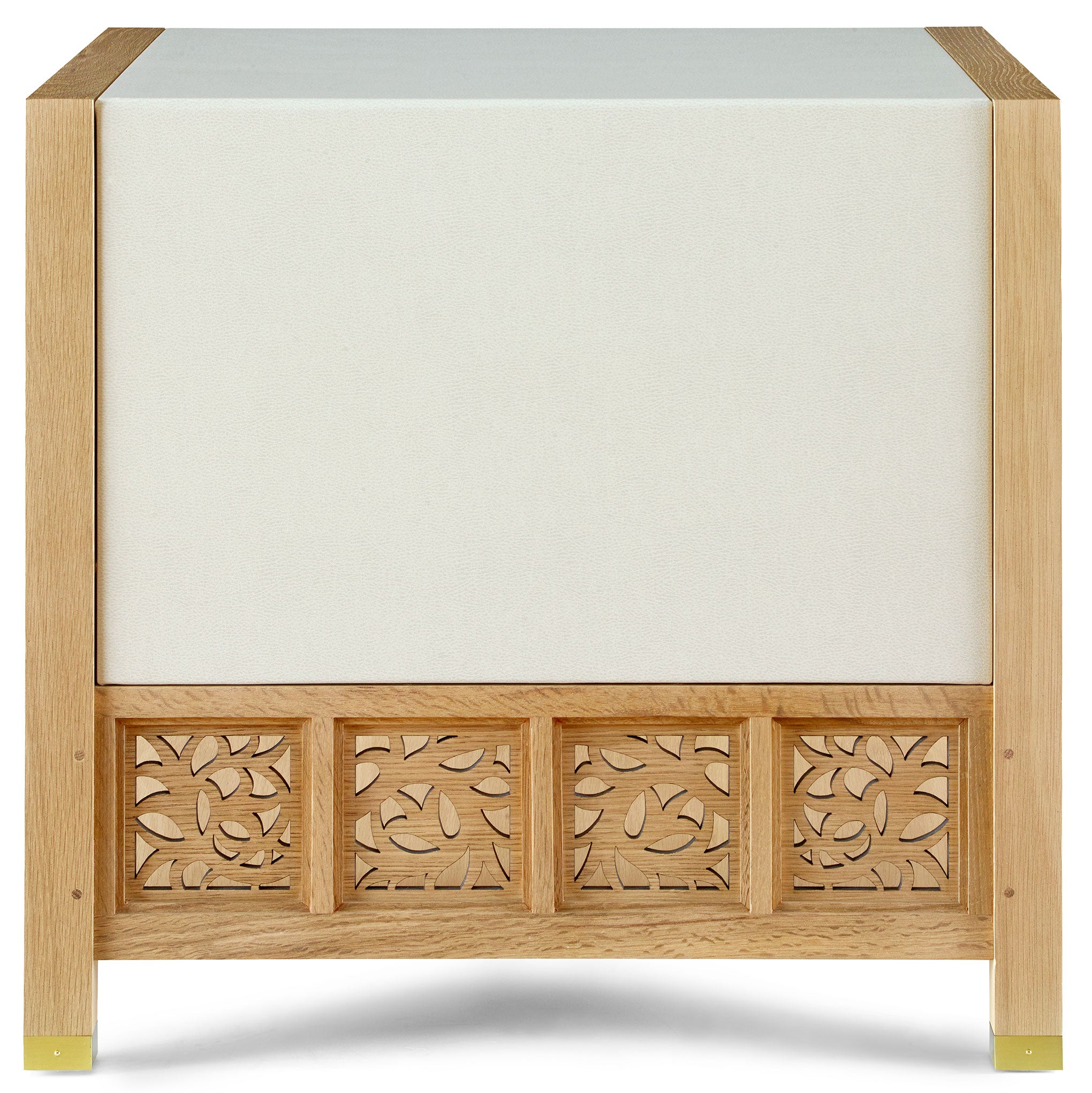 Surrey Hills Trellis End Table - Elegant Side Table for Living Room, Bedroom, or Patio - Perfect for Home Decor & Small Space Furniture