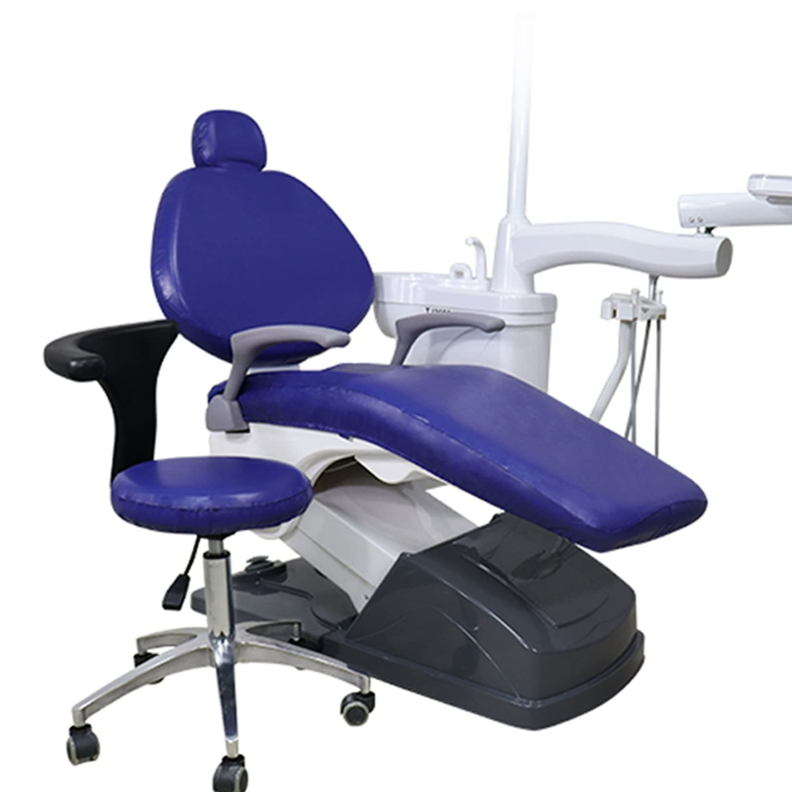 5-Pack Waterproof PU Dental Chair Covers - Easy Clean Dentist Chair Protectors for Dental Clinics & Hospitals (Grape Purple, 2 Sets) - Ideal for Infection Control & Patient Comfort in Dental Practices