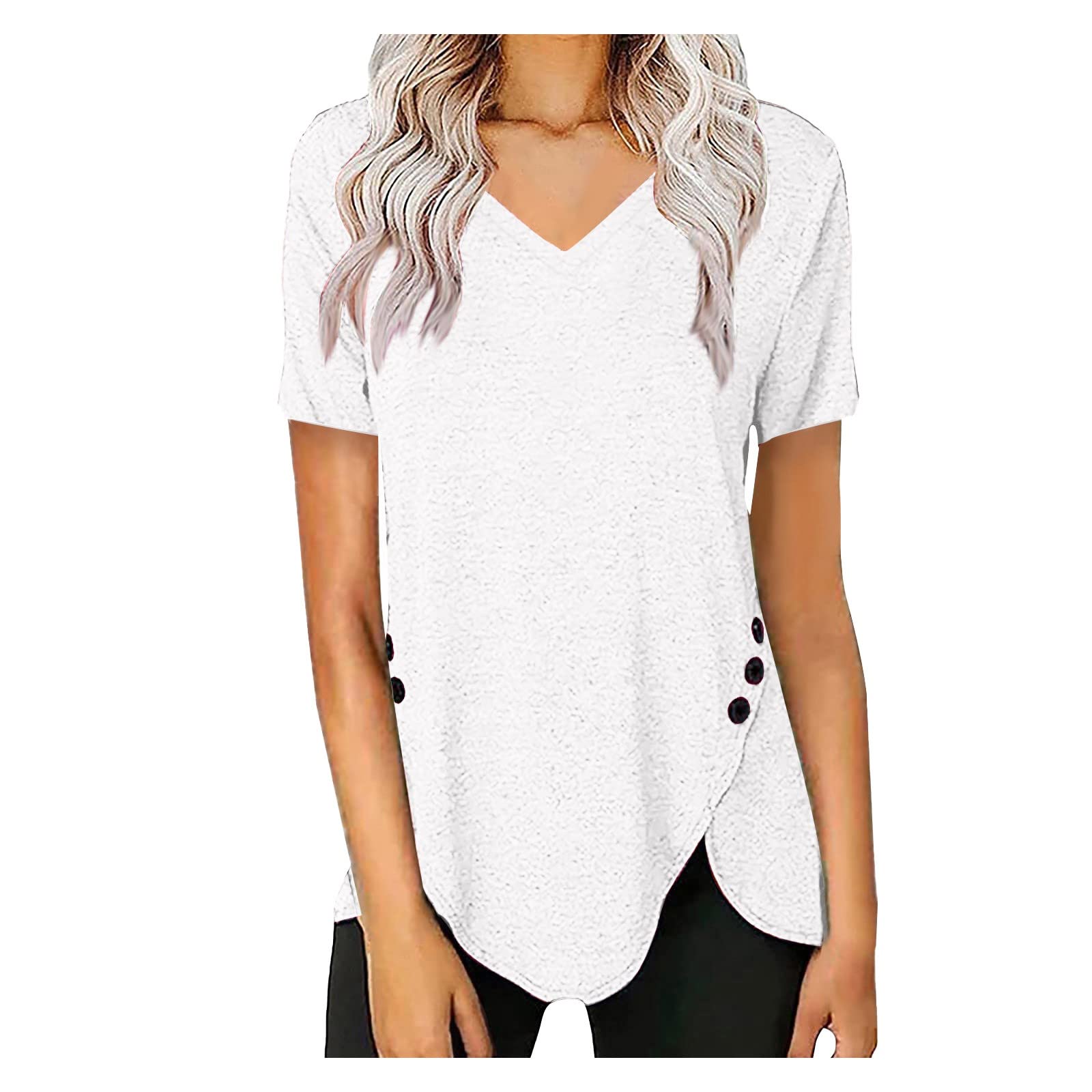Women's Summer Cold Shoulder Tops & 3/4 Bell Sleeve Lace Blouses - Textured Babydoll Shirts for Casual Outings, Beach Wear, and Date Nights