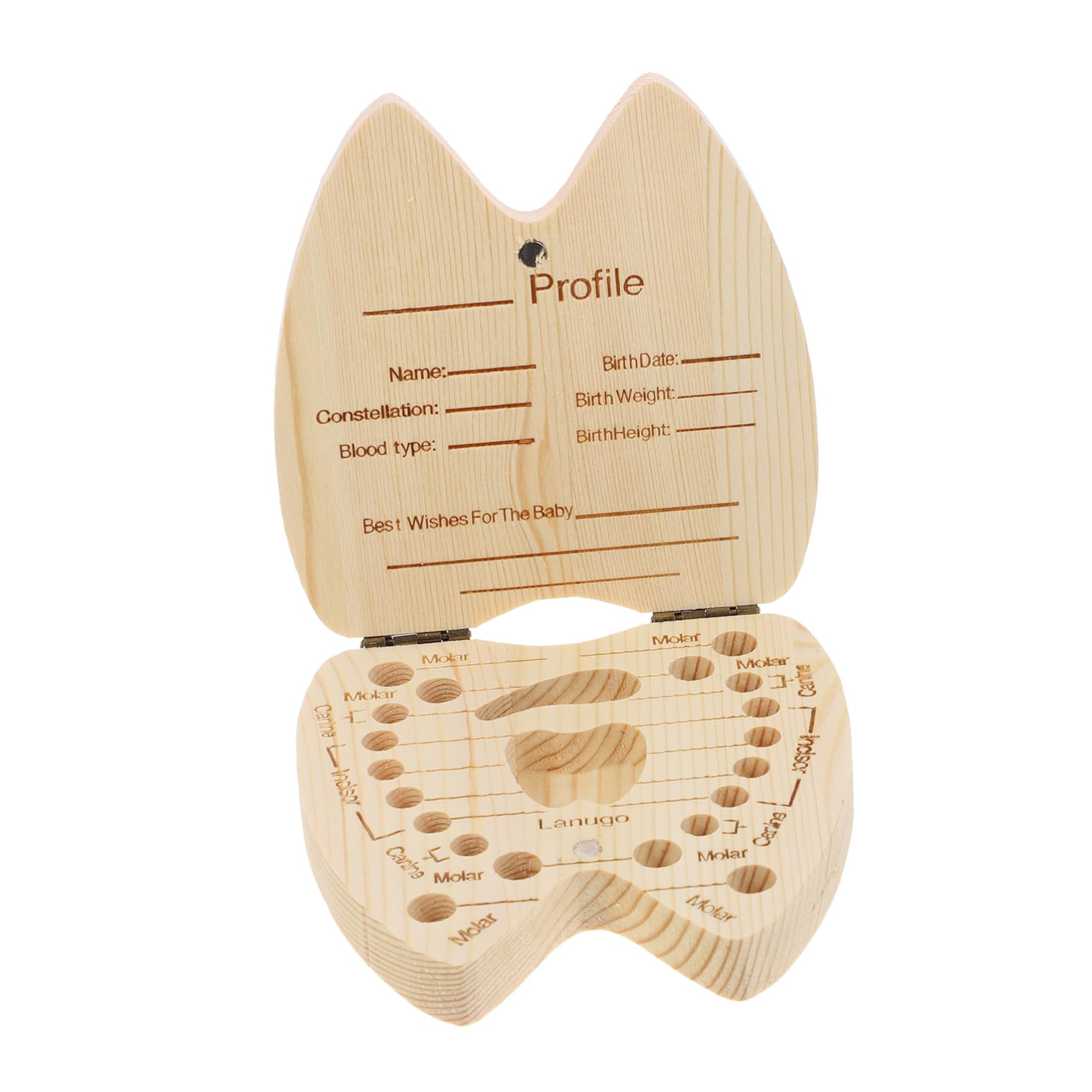 BIUDECO Wooden Tooth Storage Box - Kids Tooth Holder for Baby Teeth & Childhood Memories | Perfect for Organizing and Preserving Lost Teeth as Keepsakes