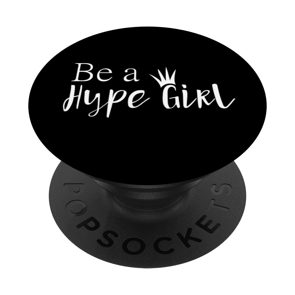 Be a Hype Girl Queen - Swappable PopGrip Phone Grip & Stand | Trendy Phone Accessory for Women | Perfect for Selfies, Social Media & Daily Use