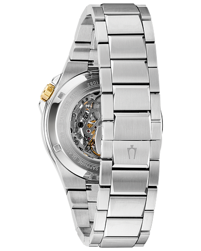 Bulova 98A224 Automatic Men's Watch - Stainless Steel Strap, Self-Winding Movement, Water Resistant | Perfect for Business, Casual & Formal Occasions