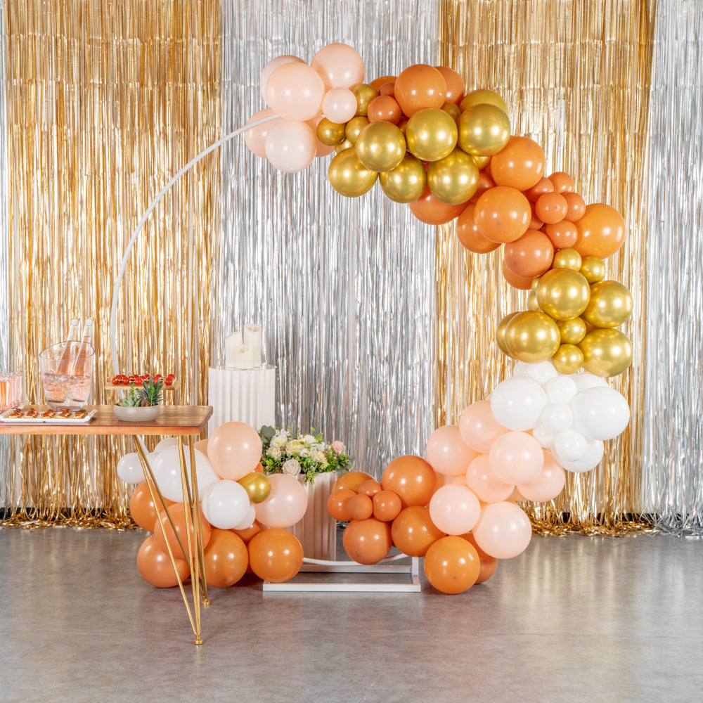 Balloonify Brown, White & Gold Balloon Arch Garland Kit - 145 Piece Party Decorations for Weddings, Birthdays & Baby Showers