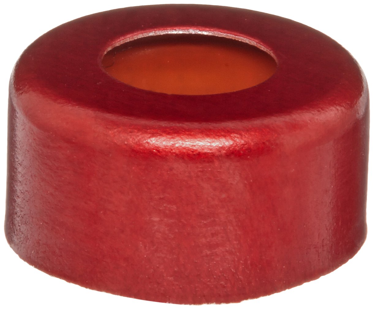 JG Finneran 5140-11R Aluminum Seal with PTFE/Red Rubber Septum - 11mm Cap Size - Pack of 1000 - Ideal for Laboratory Sample Vials and Chromatography Applications