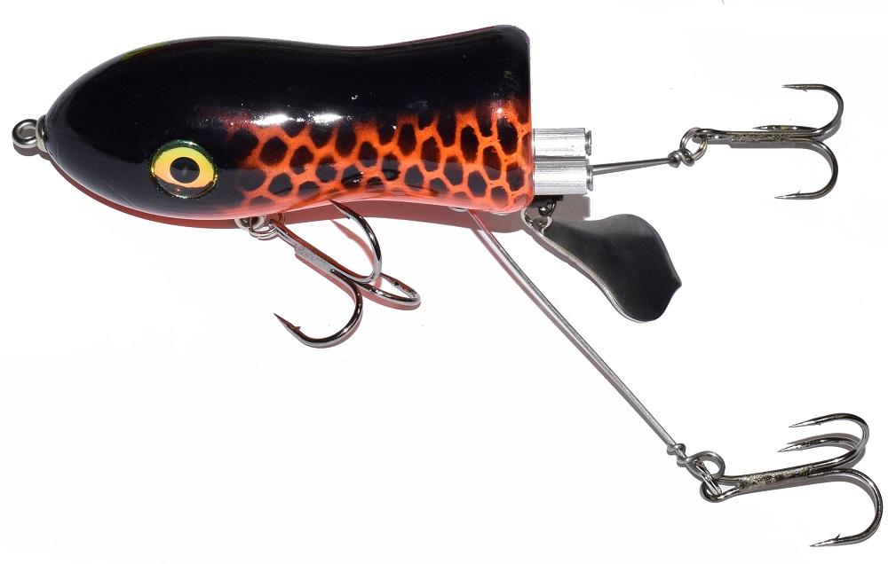 Chaos Big Mama Psycho Flaptail Fishing Lure - Topwater Bass Fishing Bait for Freshwater & Saltwater - Perfect for Bass, Pike, and Muskie Fishing