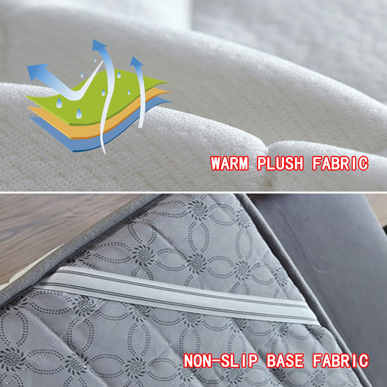 Premium Memory Foam Massage Bed Topper - 60x180cm Thickened Spa Table Mattress Pad with Elastic Bands & Breathable Face Hole - Gray Salon Bed Cushion for Tattoo, Beauty & Massage Therapy - Perfect for Professional Salons, Spas and Home Relaxation