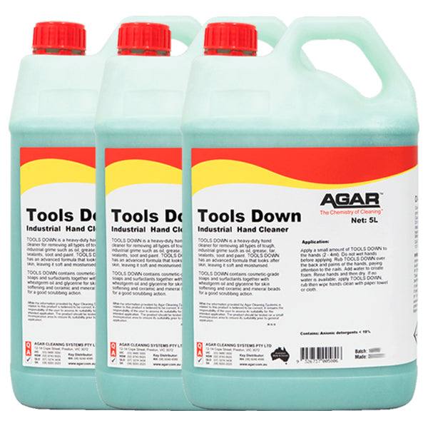 Industrial Strength Hand Cleaner for Workshops & Garages - Heavy Duty Agar Tools Down Grease Remover - Perfect for Mechanics, Construction & DIY Projects