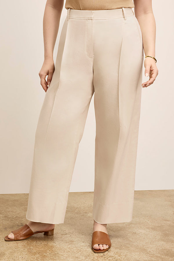Arlo Breeze Pant - Soft Cotton Viscose Blend Women's Casual Pants in Natural Color | Perfect for Yoga, Lounge & Summer Outfits