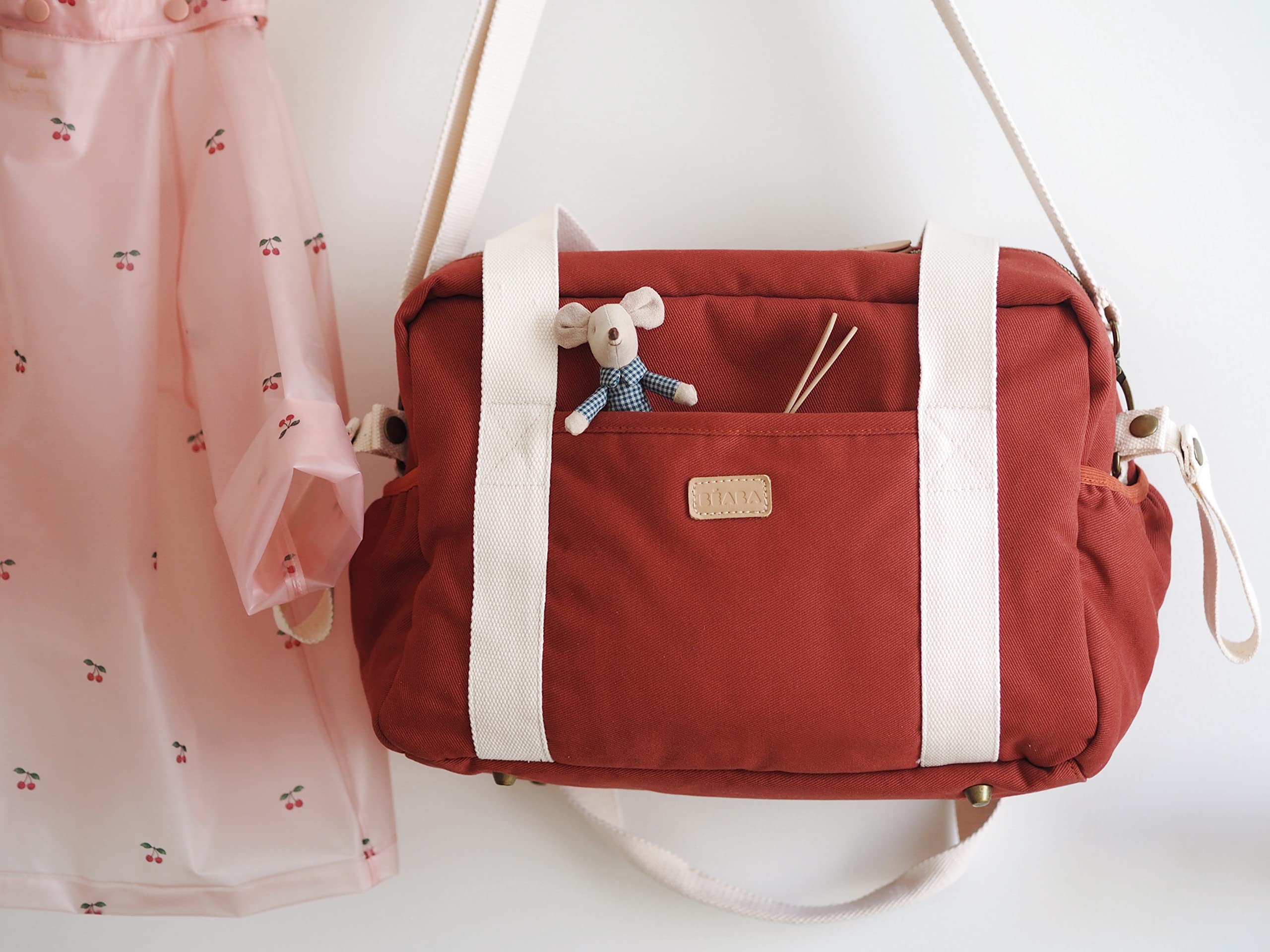 Beaba Paris Large Capacity Diaper Bag for Baby Stroller - Waterproof Baby Essentials Organizer with Adjustable Strap | Perfect for Travel, Outings & Everyday Use with Newborns & Toddlers
