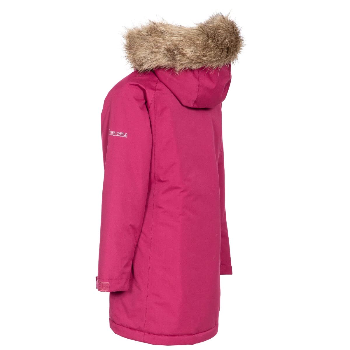 Trespass Girls' Waterproof Parka Jacket - Lightweight Raincoat for Outdoor Play, School & Winter Adventures