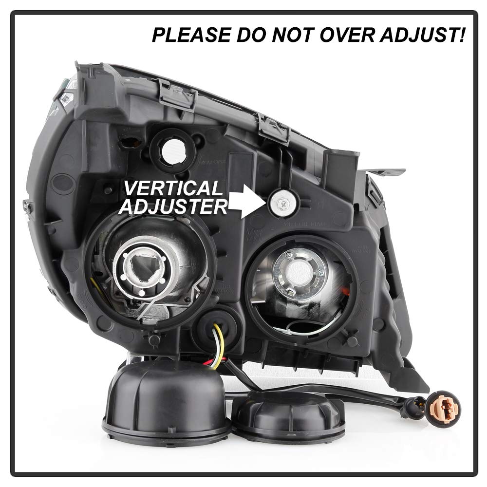 ACANII Chrome Housing OE Style Projector Headlights for 2016-2017 Chevy Equinox - Complete Pair Set (Left+Right) | Upgrade Your Vehicle's Lighting for Night Driving & Enhanced Visibility