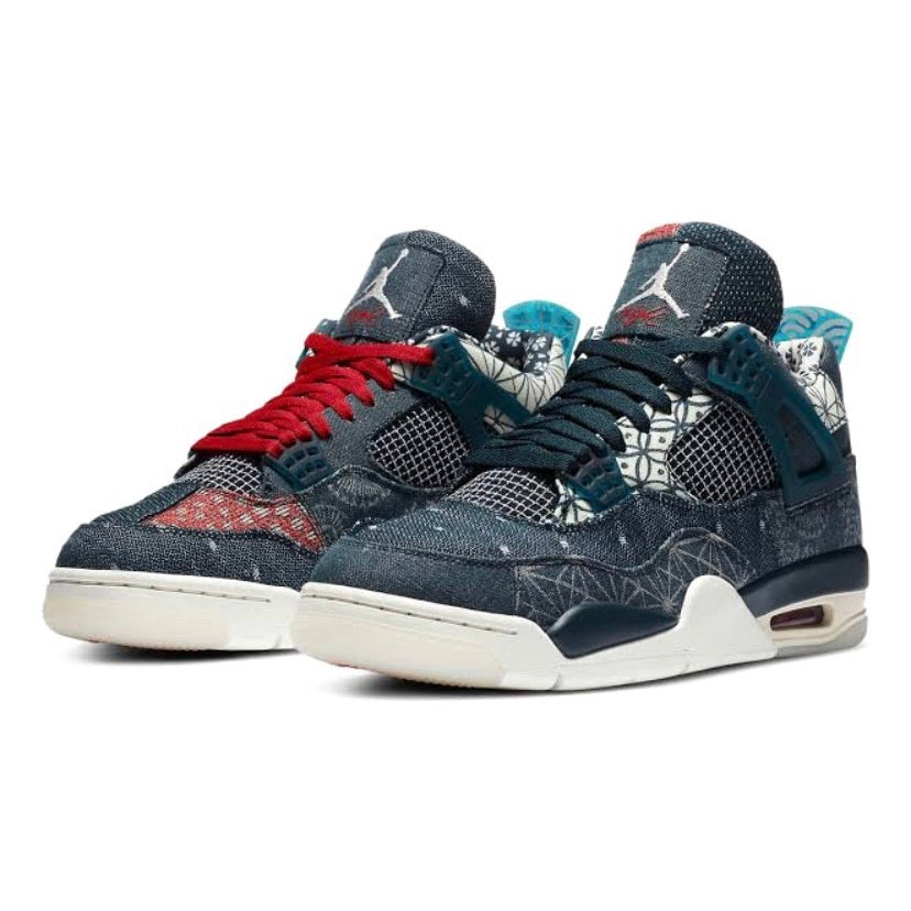 Air Jordan 4 Retro SE Sashiko Basketball Shoes - Men's High-Top Sneakers for Casual Wear & Street Style | Perfect for Basketball, Gym, and Everyday Fashion