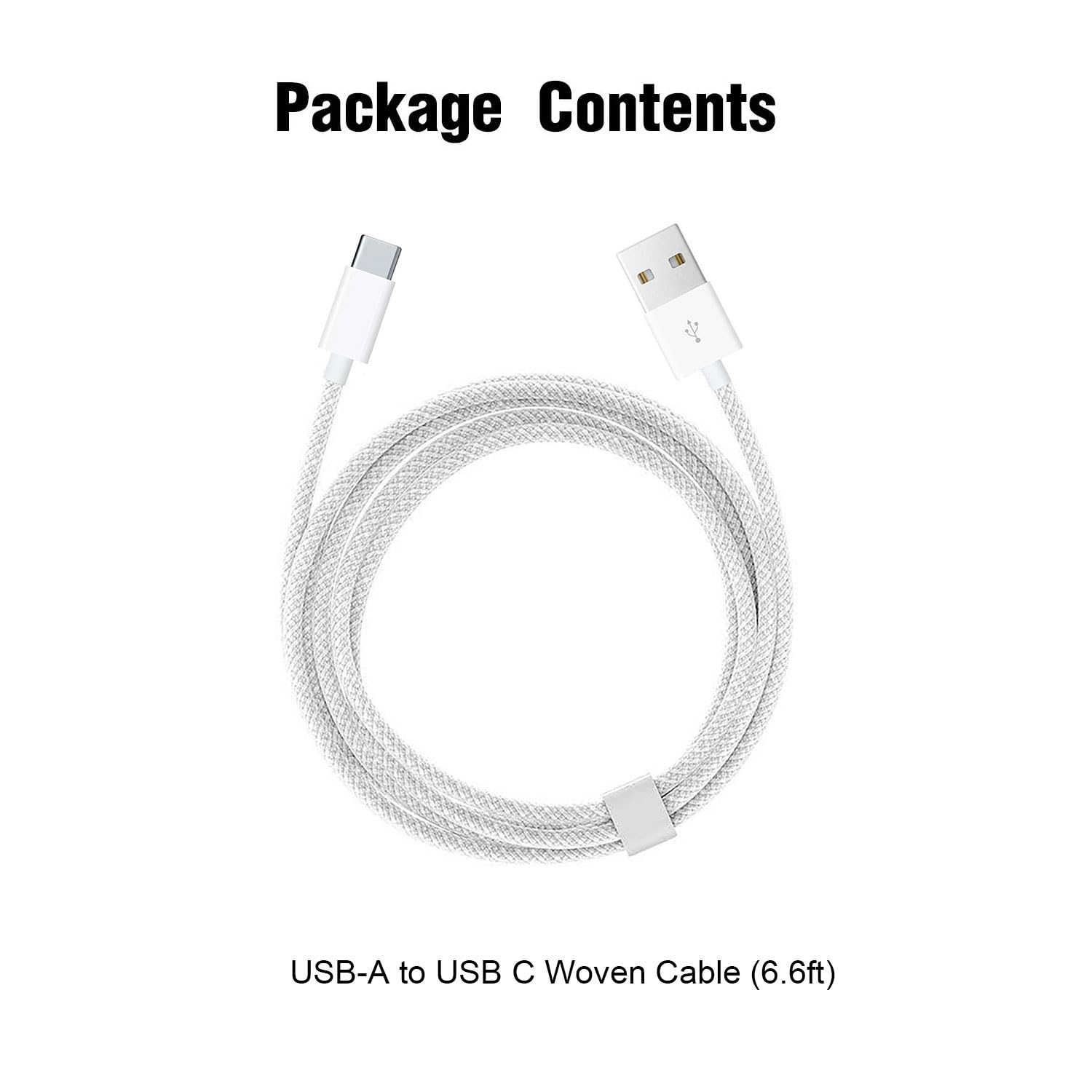 6ft USB A to USB C Fast Charging Cable - Compatible with iPhone 15/16 Series, AirPods 4/Pro 2, iPad 10th Gen/Pro/Air - Durable Woven CarPlay Charger for Car & Home Use