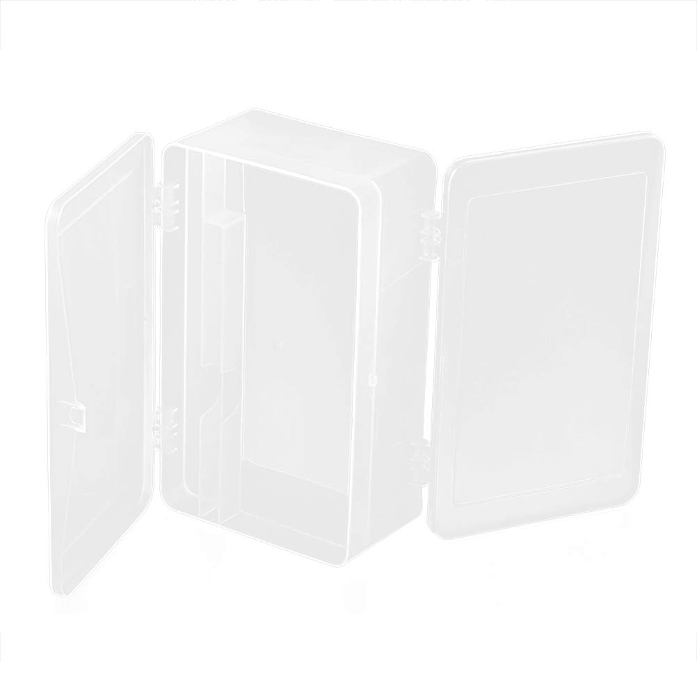 Transparent Nail Art Storage Box for Home & Salon Organizing