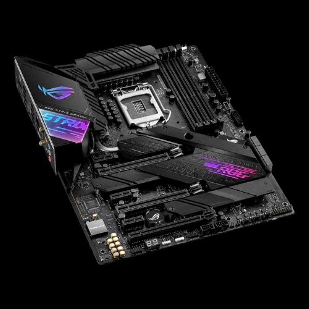 ASUS ROG STRIX Z490-E Gaming Motherboard - Intel Z490 ATX, LGA 1200 Socket, WiFi 6, 2.5G LAN, PCIe 3.0, Aura Sync RGB - Perfect for High-Performance Gaming PCs and Streaming Setups