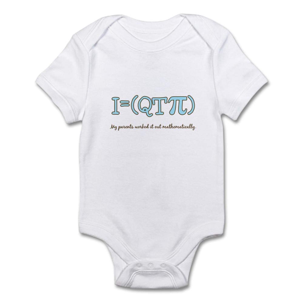 QT Pi Baby Boy Infant Bodysuit - Cute Cotton Onesie for Newborns & Infants - Perfect for Playtime, Photo Shoots & Everyday Wear