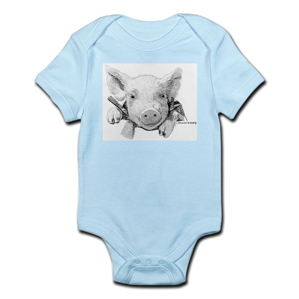 Adorable Baby Pig Bodysuit - Cute Infant Onesie for Boys & Girls | Perfect for Newborn Photos, Baby Showers & Everyday Wear
