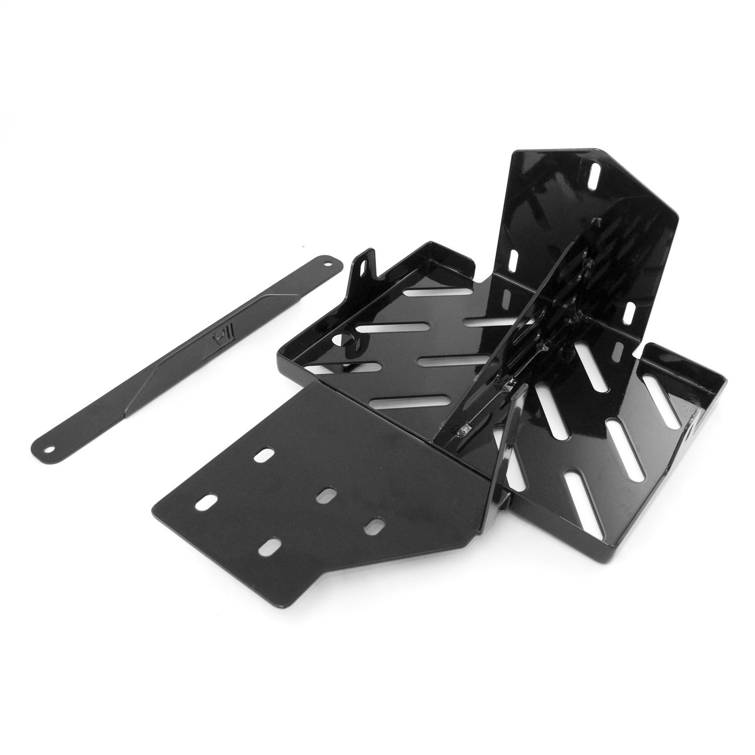 Rugged Ridge Dual Battery Tray 11214.53 for 2007-2011 Jeep Wrangler JK - Heavy Duty Off-Road Upgrade for Adventure & Overlanding